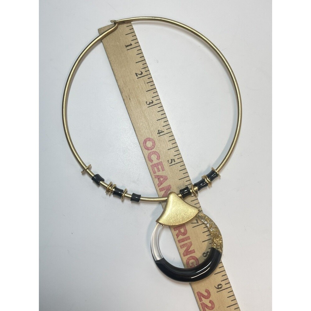 Robert Lee Morris Soho Art Deco Pendant Collar Necklace - Picture 5 of 5